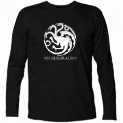 Футболка з довгим рукавом House Of The Dragon Logo - PrintSalon
