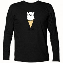 Футболка с длинным рукавом Ice Cat - PrintSalon