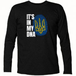Футболка с длинным рукавом It is in my DNA Ukraine - PrintSalon
