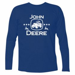 Футболка с длинным рукавом John Deere and tractor fanArt