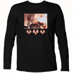 Футболка з довгим рукавом Kazuha with anemo symbol