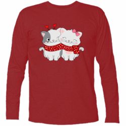 Футболка с длинным рукавом Kittens In Love - PrintSalon