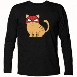 Футболка с длинным рукавом Кот паук - PrintSalon