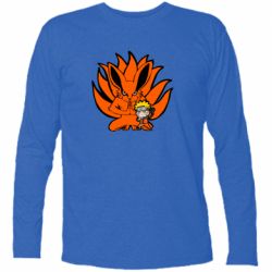 Футболка с длинным рукавом Kurama And Naruto - PrintSalon