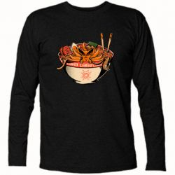 Футболка с длинным рукавом Kurama in ramen - PrintSalon
