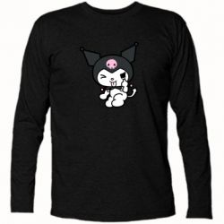 Футболка с длинным рукавом Kuromi hello kitty - PrintSalon