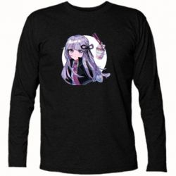 Футболка с длинным рукавом Kyoko Kirigiri glitch art - PrintSalon