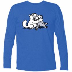 Футболка з довгим рукавом Любов котів - PrintSalon