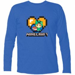 Футболка з довгим рукавом Minecraft Girl - PrintSalon