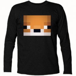 Футболка с длинным рукавом Minecraft Minimalist - PrintSalon