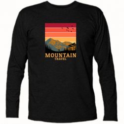 Футболка с длинным рукавом Mountain travel - PrintSalon