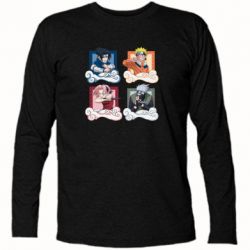 Футболка с длинным рукавом Naruto team 7 in action - PrintSalon