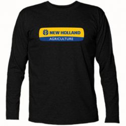 Футболка с длинным рукавом New holland emblem - PrintSalon