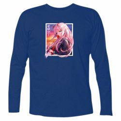 Футболка с длинным рукавом Ноль Два - PrintSalon