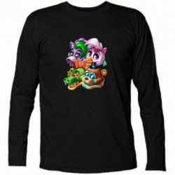 Футболка с длинным рукавом Персонажи FNAF - PrintSalon