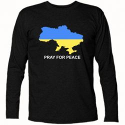 Футболка с длинным рукавом Pray for peace - PrintSalon