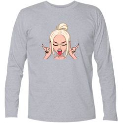Футболка с длинным рукавом Punk Girl - PrintSalon