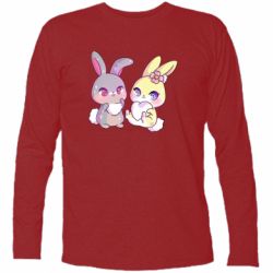 Футболка с длинным рукавом Rabbits In Love - PrintSalon