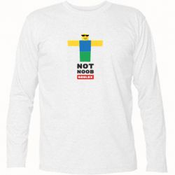 Футболка с длинным рукавом Roblox Not Noob - PrintSalon
