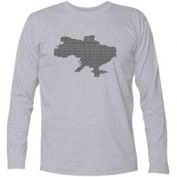Футболка с длинным рукавом Русні п*зда - мапа України