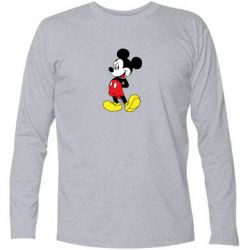 Футболка с длинным рукавом Smiling Mickey - PrintSalon