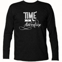 Футболка с длинным рукавом Time to adventure - PrintSalon