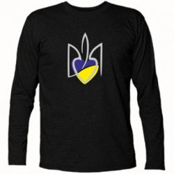 Футболка с длинным рукавом Ukrainian heart - PrintSalon