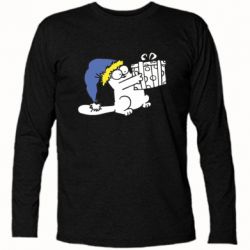 Футболка с длинным рукавом Украинский кот саймона с подарком