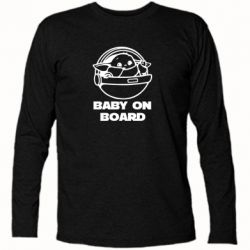 Футболка с длинным рукавом Вaby on board - PrintSalon