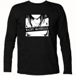 Футболка з довгим рукавом Waifu Material - PrintSalon