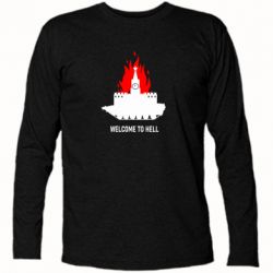 Футболка с длинным рукавом Welcome to Hell - PrintSalon