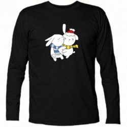 Футболка с длинным рукавом Зайцы - PrintSalon