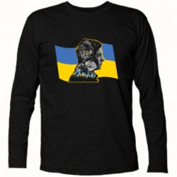 Футболка с длинным рукавом Зеленский Президент Арт - PrintSalon