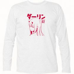 Футболка с длинным рукавом Zero Two Girl - PrintSalon