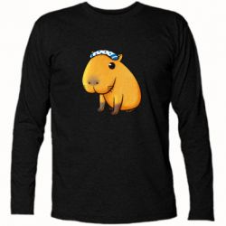 Футболка с длинным рукавом Capybara Art - PrintSalon