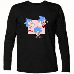 Футболка с длинным рукавом Funny Sonic - PrintSalon
