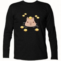 Футболка с длинным рукавом Морда капибары - PrintSalon