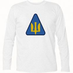 Футболка с длинным рукавом Нарукавный знак воздушных сил Украины - PrintSalon