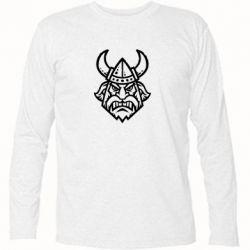 Футболка с длинным рукавом Викинг в Шлеме - PrintSalon