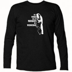 Футболка с длинным рукавом Wednesday girl - PrintSalon