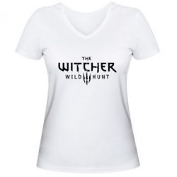 Женская футболка с V-образным вырезом Game of the Witcher - PrintSalon