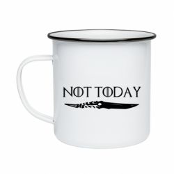 Кружка эмалированная Game of Thrones: not today - PrintSalon