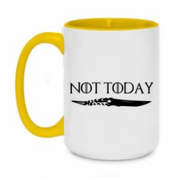 Чашка двухцветная 420ml Game of Thrones: not today - PrintSalon