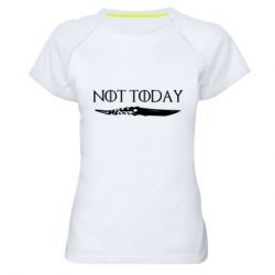 Женская футболка для спорта Game of Thrones: not today - PrintSalon