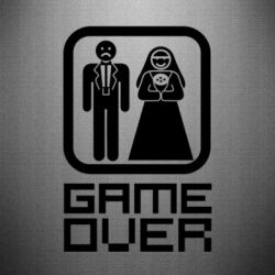 Наклейка Game Over - PrintSalon