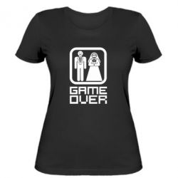 Женская футболка Game Over - PrintSalon