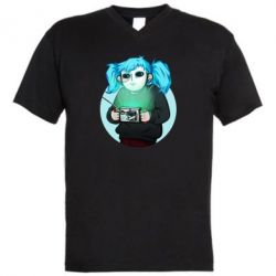 Мужская футболка  с V-образным вырезом Game Sally Face - PrintSalon