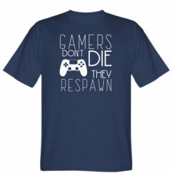 Мужская футболка Stedman Gamers dont die they respawn - PrintSalon