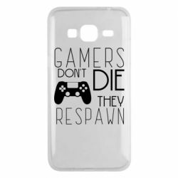 Чехол для Samsung J3 2016 Gamers dont die they respawn - PrintSalon