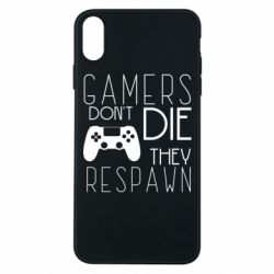 Чехол для iPhone Xs Max Gamers dont die they respawn - PrintSalon